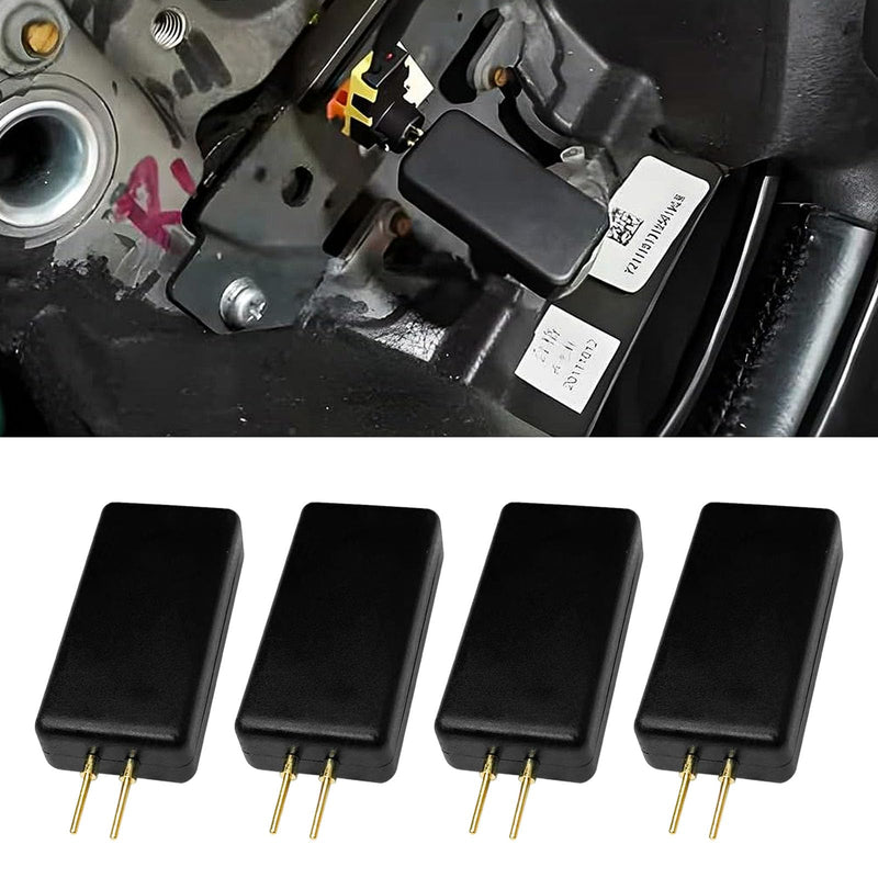 Car SRS Airbag Bypass Resistor, 12V Airbag Simulator Tester Tool for Auto Device Detection, Universal 2-Pin Air Bag Diagnostic Scanner Inspection Instrument for Fault Finding and Repair (4PCS) 4Pcs