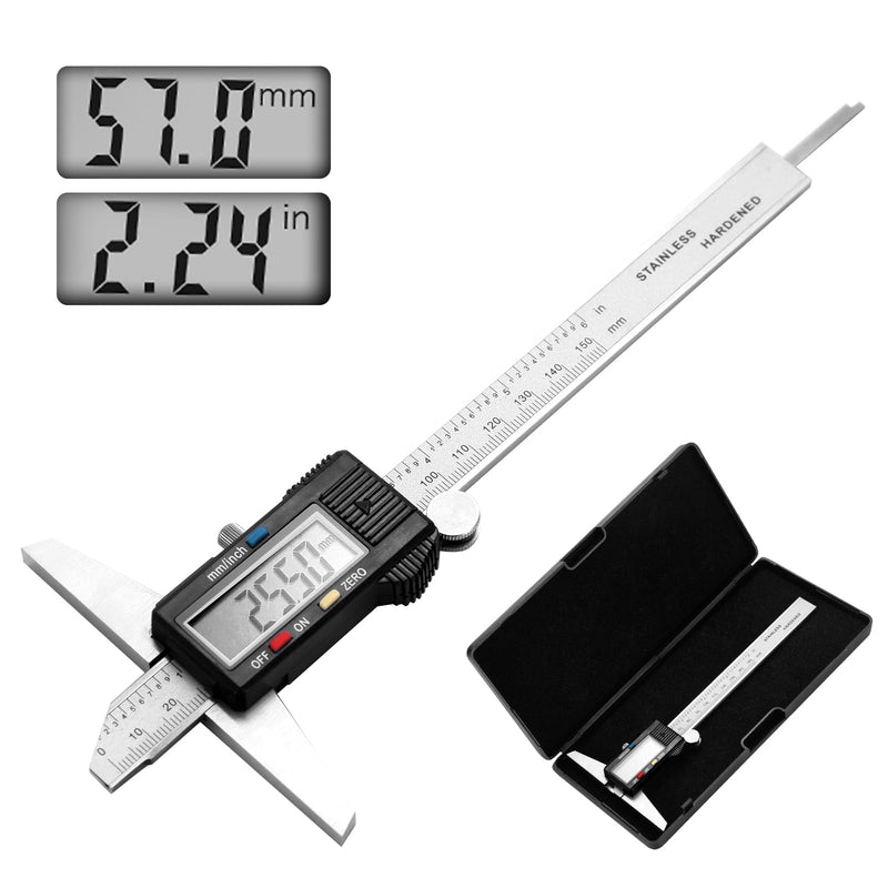 Digital Depth Caliper Electronic Depth Gauge Caliper Depth Rule for Accurate Depth Measurement and DIY Use 0-150mm 0.01mm