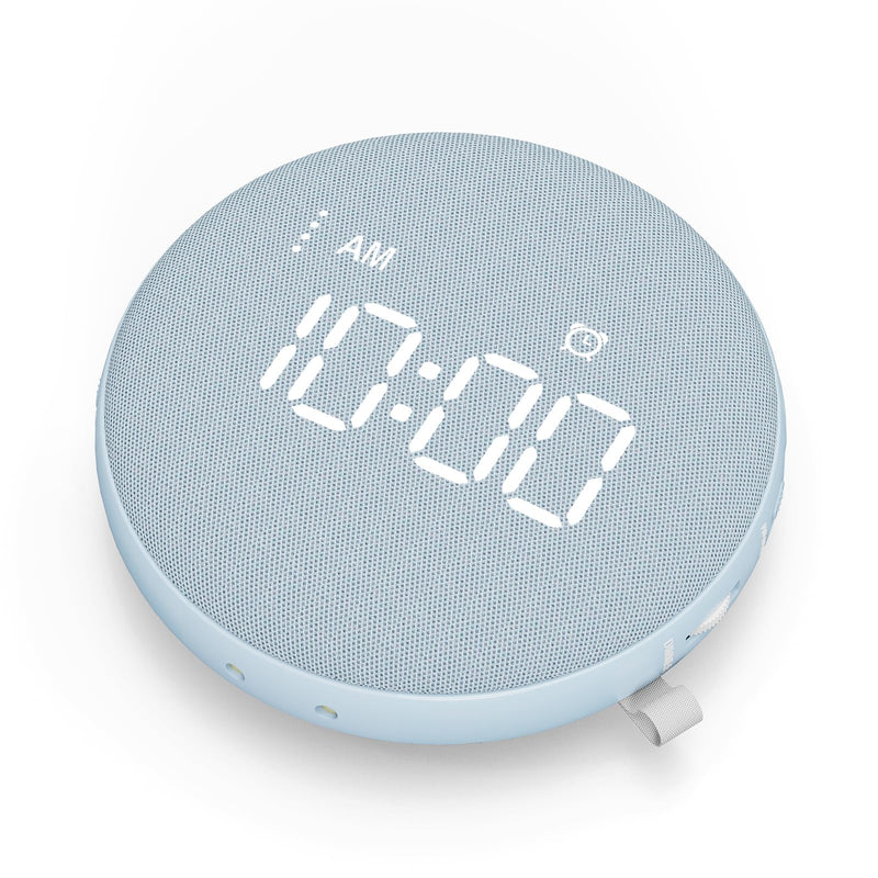 Gianna Alarm Clock for Heavy Sleepers - Vibrating Alarm Clock, 3 Wake Modes, Auto-Dimming, Rechargeable Battery Operated Bed Shaker for Bedroom and Travel Blue