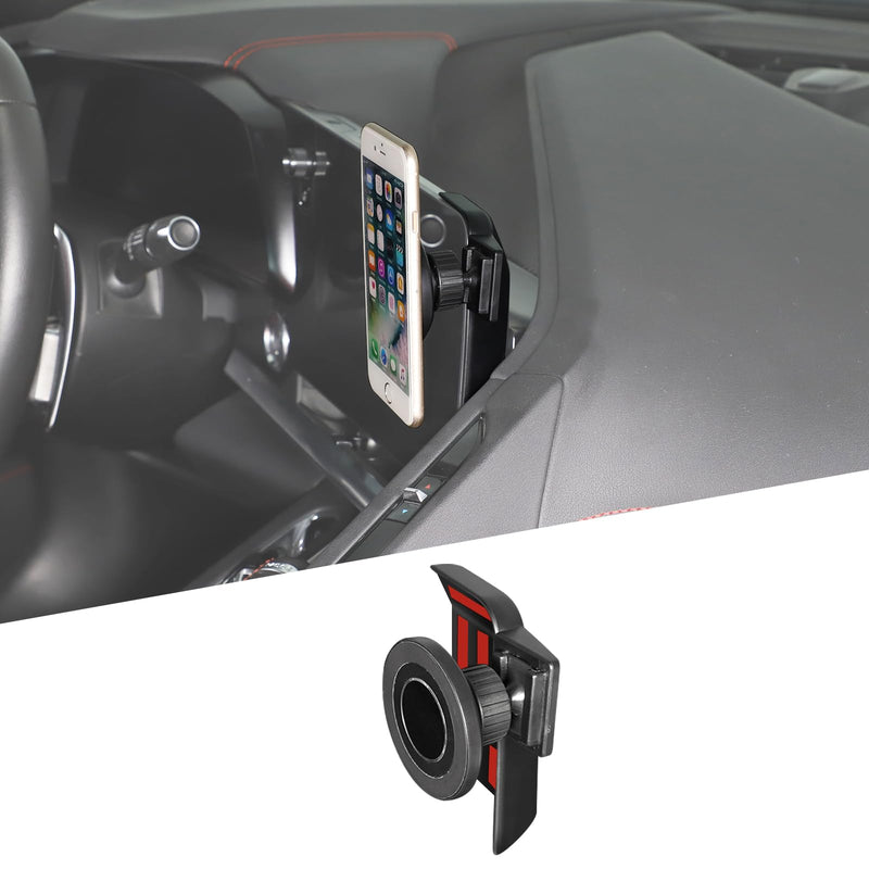 Car Phone Mount Compatible with Chevrolet Corvette C8 2020-2025 | Cell Phone Holder for Center Console Navigation Screen, Handsfree Car Phone Stand
