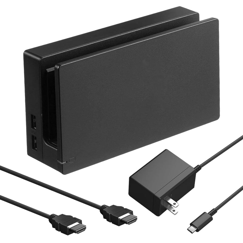 TV Dock Station for Switch,Replacement 3 in 1 Switch TV Docking | Station Set with Original IC Module, AC Charger, 1080P HDMI Cable Accessories for Switch Console