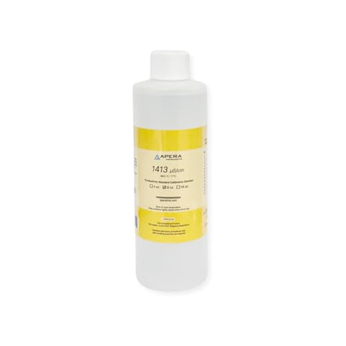 Apera Instruments 1413 µS/cm (microsiemens) Conductivity Standard Calibration Solution, 8 oz