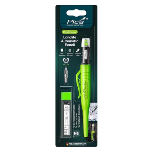 Pica Fine-Dry Pencil with Pack of 24 HB Refill Leads