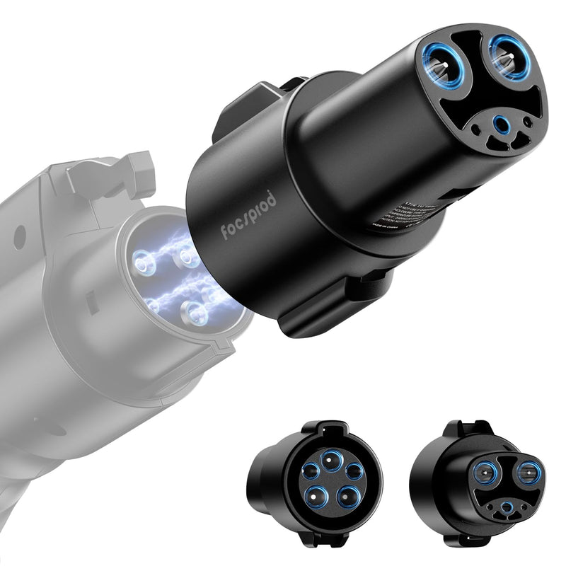 J1772 to Tesla Charger Adapter, Max 80A 250V Fast Charging for Tesla Model 3/Y/X/S/Cybertruck Connecting Charging Adapter, Compatible with SAE J1772 EV Adapter Only for Tesla 80A J1772 to Tesla Charger Adapter