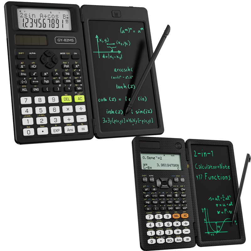 991ES and 82MS Scientific Calculators with Notepad