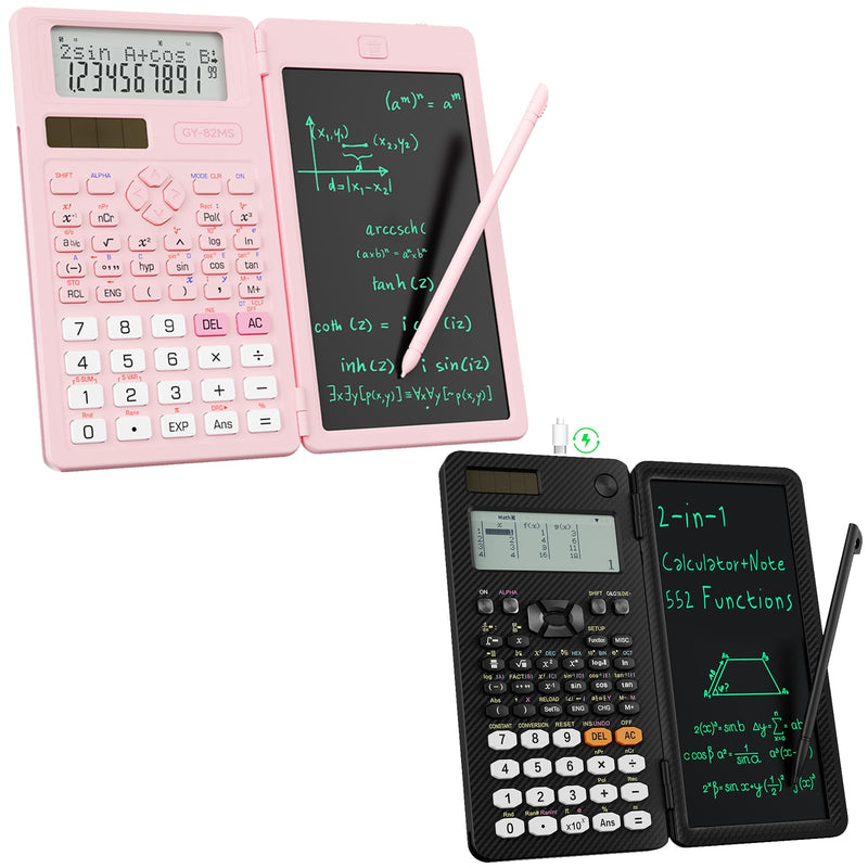 991EX and 82MS Scientific Calculators with Notepad