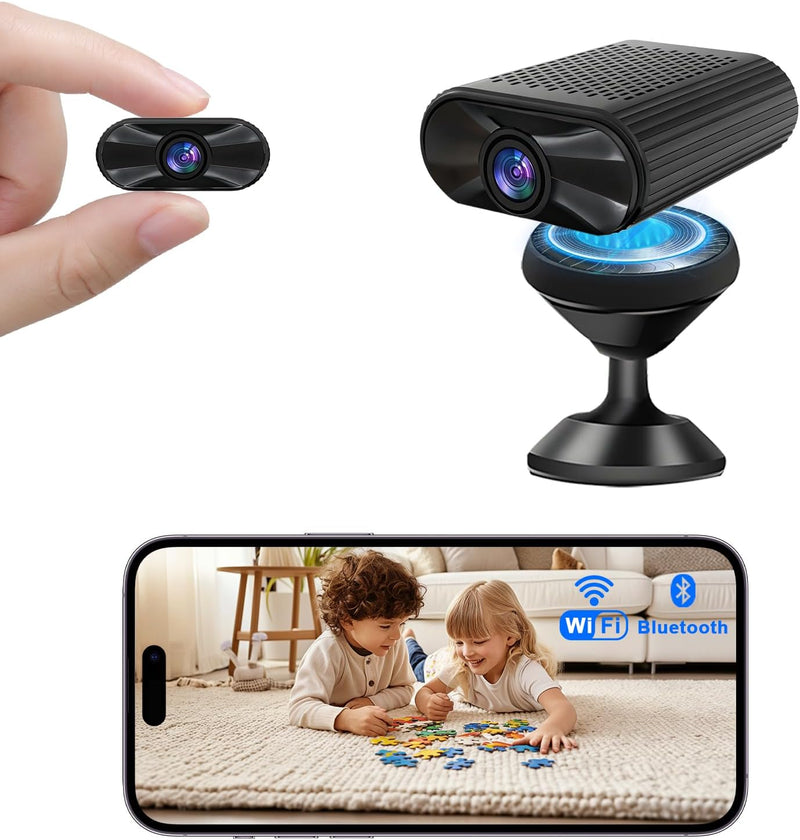 Spy Camera 1080P Indoor Hidden Camera Wireless, Mini Cameras, Home Security Cameras with Motion Detection, Night Vision, App Control Door SpyCamara