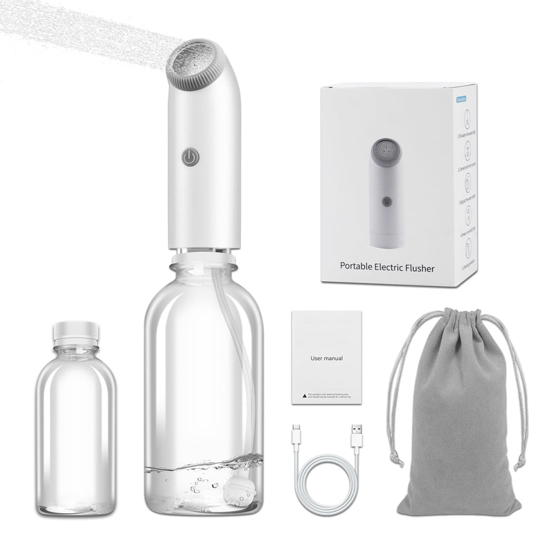 Portable Travel Bidet with Water Absorbing Ball, 360° Full Usage Electric Handheld Bidet Sprayer, Rechargeable USB-C, Dual Modes Feminine Washer for Postpartum Care, Camping & Personal Hygiene