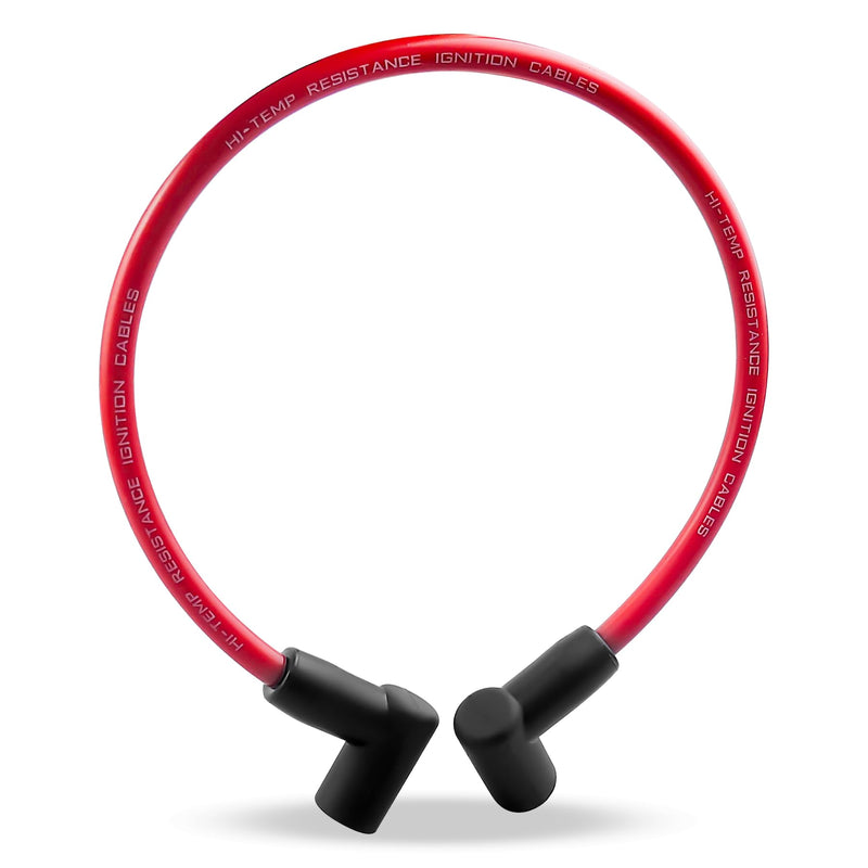 84059 Ignition Coil Wire Fit for Blaster 2 and Blaster 3 Ignition coils in HEI (High Energy Ignition) Systems, Red 18" 8.5mm 90° Boots