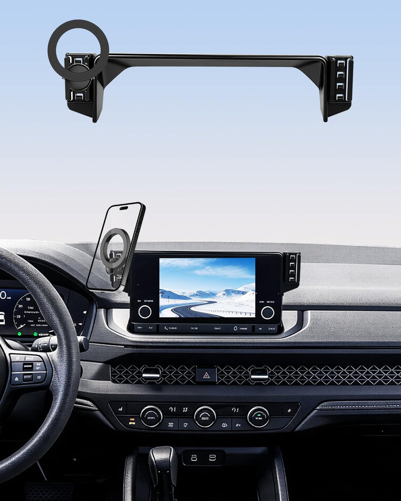 Magsafe Dual Phone Holder for Honda Accord 2023-2026 Accessories 7/9-Inch | For SE/EX/LE Strong Magnetic Car Phone Mount with MagSafe 360° Rotation Cradles Not Block Vent Hands Free (Not Fit 12.3'') Honda Accord 2023-2026 (7/9-Inch)