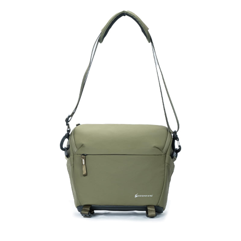 Camera Bag Crossbody Waterproof Sling Purse Case Small Photography Shoulder Messenger Bag Backpack with Tripod Holder for DSLR SLR Mirrorless Camera Green
