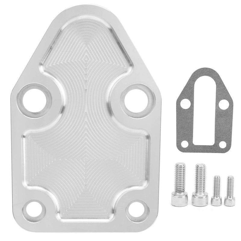 Fuel Pump off Plate Gasket with Bolts Compatible with 1955-2002 Small Block 262 265 267 283 302 305 307 327 350 400 V8 Engines