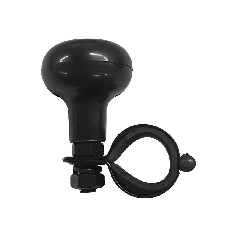 Car Woodgrain Steering Wheel Spinner Knob, Anti Slip Automotive Power Handle Spinner, Smooth Ball Shape Aid Knob to Control Steering Wheel Easier, Car Accessories (Black) Black