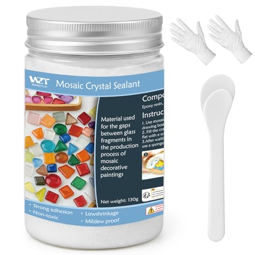 White Mosaic Crystal Grout 130g, Mosaic Tile Accessories White