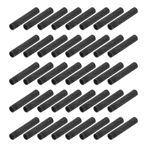 MECCANIXITY 100Pcs M2 x 18mm Aluminum Knurled Spacer Standoff, Round Coupling Nut Bolt Connector Nut Sleeve Stud Rod Fastener for RC Drone Quadcopter FPV Drone DIY Parts (Black, 4mm OD) M2 x 18mm x 4mmOD 100