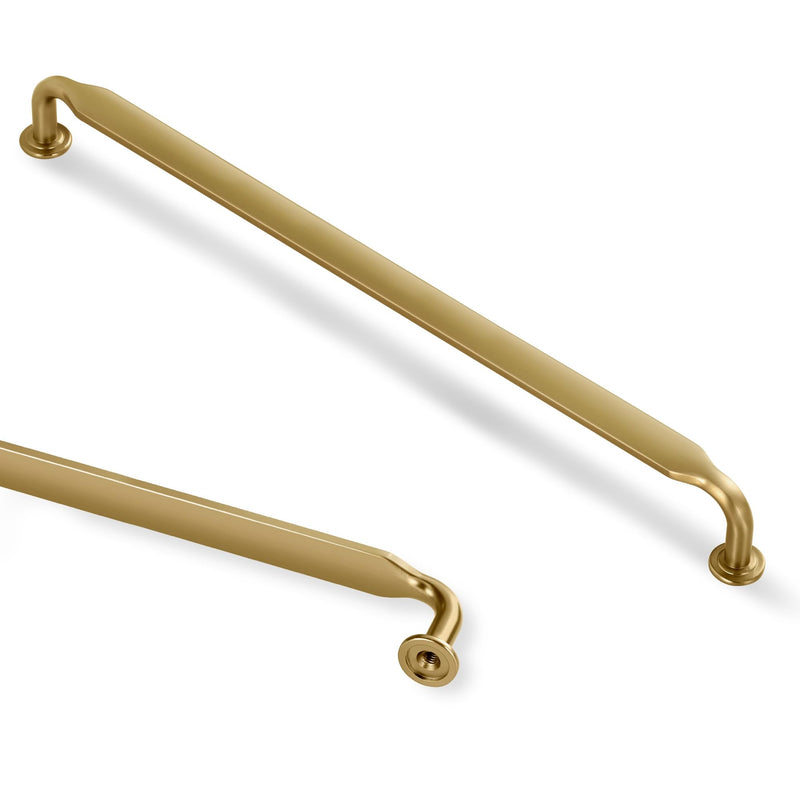 Lardmon 3 Pack Champagne Bronze Modern Cabinet Pulls 10 Inch(256mm) Hole Center Kitchen Cabinet Handles Solid Drawer Pulls Heavy Duty Zinc Alloy Kitchen Hardware Vanity Pulls Dresser Handles 10 Inch Hole Center