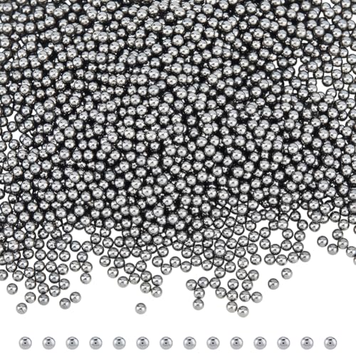 SUPERFINDINGS 500G Stainless Steel Polished Beads 4mm Round Tumbling Media Pins Burnishing Media for Rust Removal Rough Polishing Precsion Polishing Jewelry Polishing