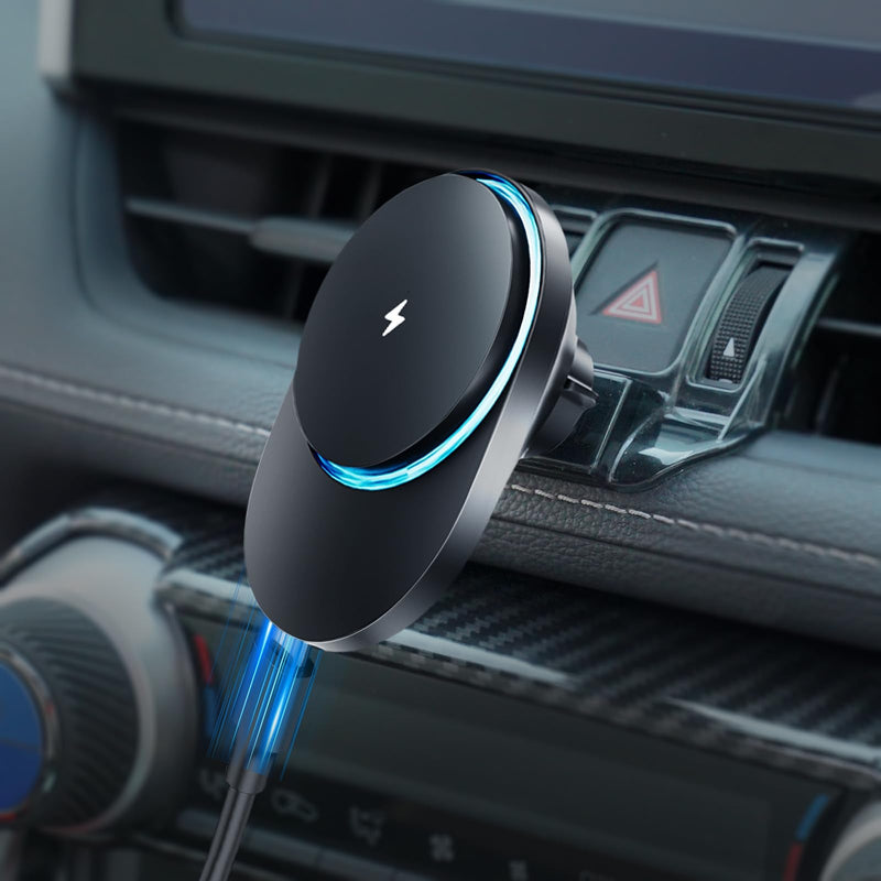 CLEC for Toyota RAV4 2019-2025 Magnetic Wireless Charger Car Phone Holder Mount Custom Fit for Toyota RAV4 2019-2025 15W Fast Charging Car Phone Holder Wireless Charger