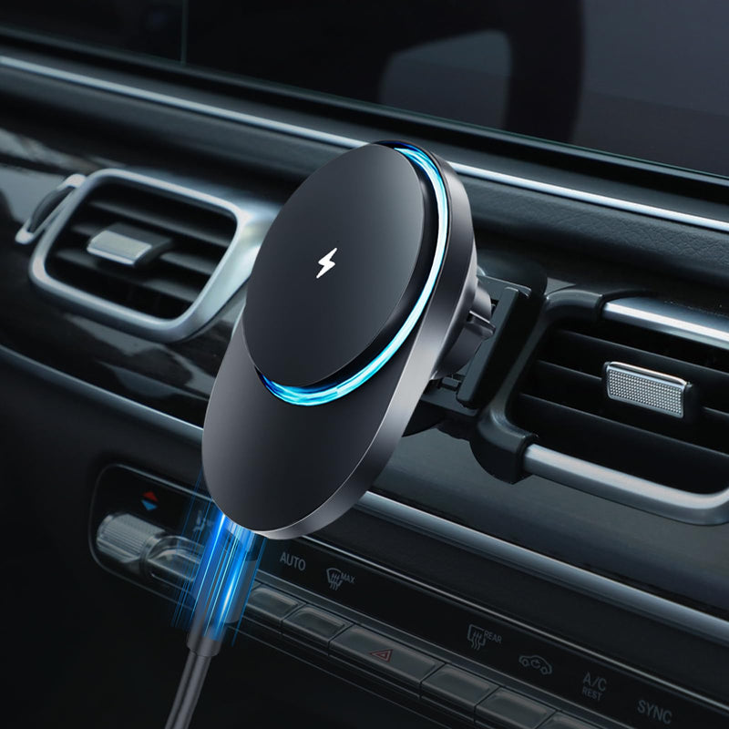 CLEC for Mercedes-Benz GLE-Class 2020-2025 GLS-Class 2020-2025 Magnetic Wireless Charger Car Phone Holder Mount for Mercedes-Benz Car Phone Holder 15W Fast Charging Car Phone Holder Wireless Charger