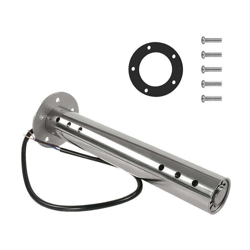 Sewage Level Sensor，Marine Holding Tank Level Sensor, Stainless Steel Fuel Water Level Sending Unit for RVs, Marine Holding Tanks, Boats, Vehicles，Generators (240-33 ohms Sender, 6"(150mm)) 6"(150mm) 240-33 ohms Sender