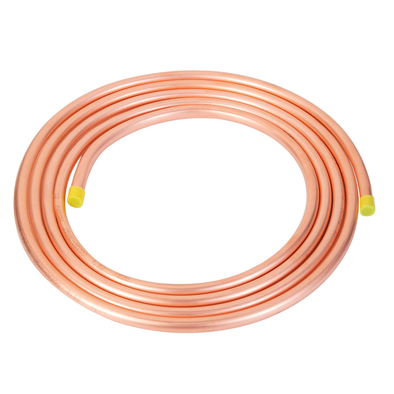 Copper Tubing 1/2"ODx0.45"IDx10Ft - 99.9% C12200 Pure ACR Copper Tube,Refrigeration Seamless Round T2 Pure copper tubes for Refrigerator HVAC System Industry DIY 1/2" OD 10FT