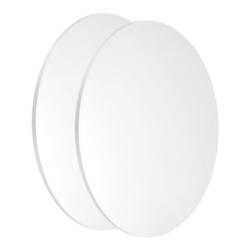 uxcell 2Pcs Aluminum Disc, 6"(150mm) Diameter 0.16"(4mm) Thickness 1060 Aluminum Circle Plates Round Sheets for Metal Stamping 150mm x 4mm 2