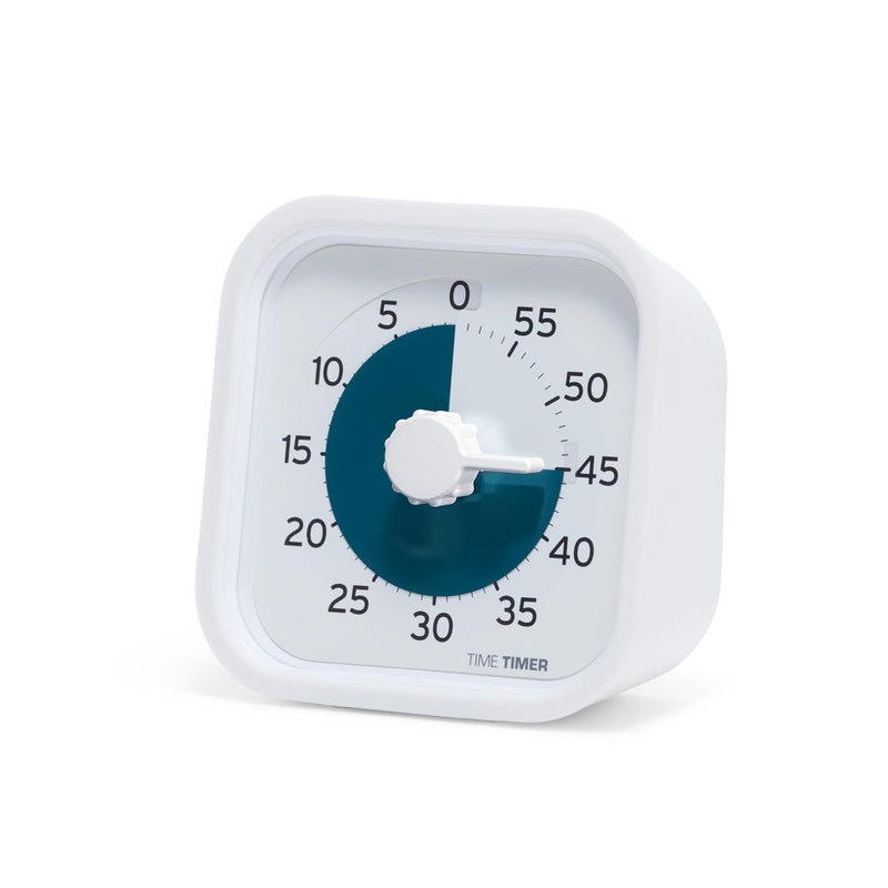 PRO Applied® Personal 60-Minute Visual Countdown Timer – Professional-Grade Timer for Therapy, Rehab, Medication Reminders, & Memory Care – Calming Blue Disk, Large Numbers, Adjustable Alert White