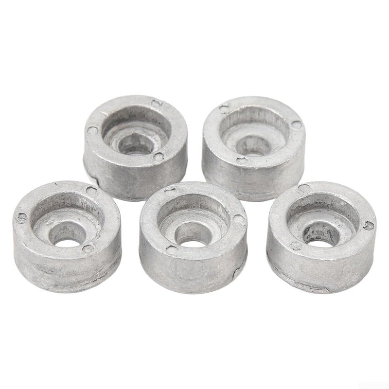 5 Pcs Marine Round Zinc Anode 55321-87J01 for Compatible For Suzuki Outboard Motor 4-Stroke Motors Anti-Rust Engine Protection Aftermarket Replacement 55321-87J00