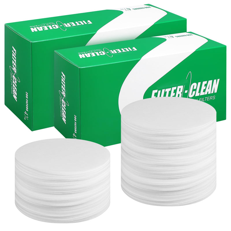 Hahafelt 400 Pack Milk Filter Discs Quick Flow Non-gauze Small 4-9/16" Od Replacement Filters Disks for Raw Milk Strainer 200 Discs Per Box