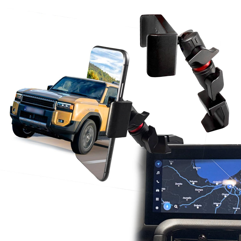Land Cruiser 250 Phone Mount for Toyota Land Cruiser 250 2024-2025 Accessories|Aluminum Telescopic Phone Holder|Thick Case Friendly Car Mount for iPhone 16/15 Pro Max, Galaxy S24