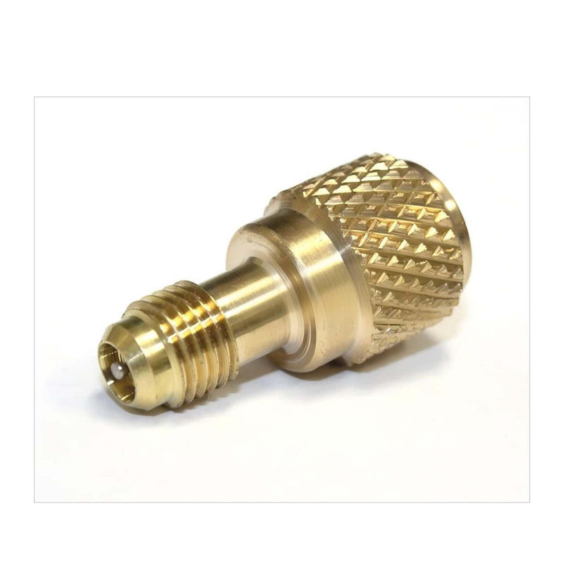 R134a Brass Adapter, 1/4 Inch Male to 1/2 Inch Female Fitting，R134A Refrigerant Tank Adapter