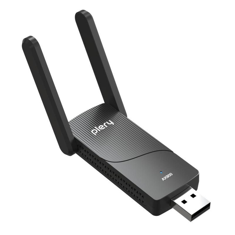 USB WiFi Adapter for Desktop PC, AX900 Bluetooth WiFi 6 Adapter WiFi Dongle with 5Ghz 2.4GHz Dual Band Wireless Network Card, Built-in Driver for Windows 10/11, High Gain Antenna, WPA3 Security