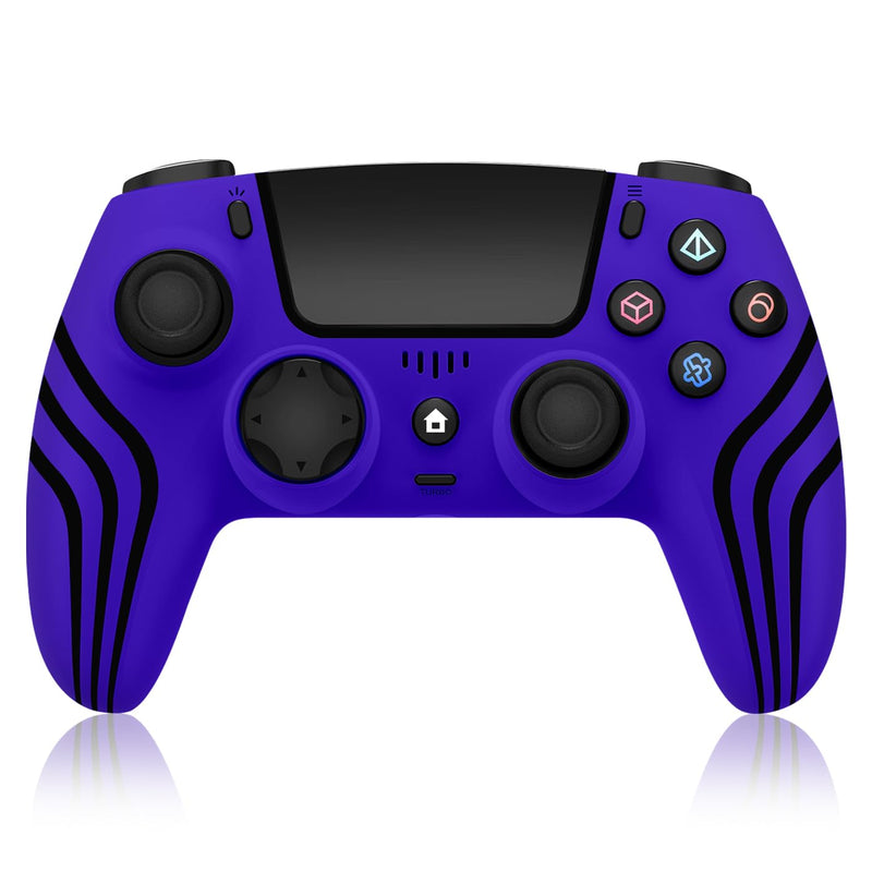 ADHJIE PS4 Controller,Wireless Controller for PS4/PS4 Pro/PS4 Slim | with 3.5mm Headphone Jack,1000mAh Built-in Battery, Turbo, Dual Vibration, Purple