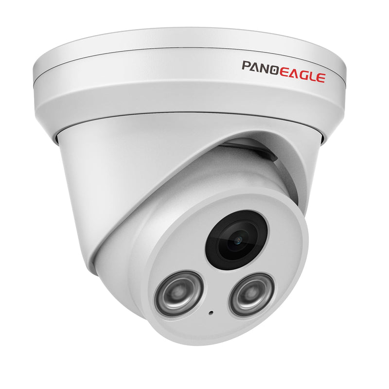 PANOEAGLE 4K PoE IP Security Camera Outdoor, 8MP Turret IP Camera with Human/Vehicle Detection, 2.8mm Lens Wide Angle, Built-in Mic,98ft EXIR Night Vision, IP67 Waterproof,NDAA Complaint, PG2385IG 8MP IR