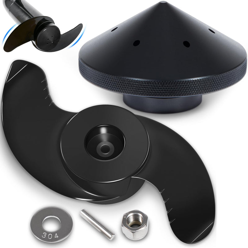 MKP-38 Weedless Wedge 2 Prop & Eliminator Trolling Motor Prop Nut For Minn Kota 112 lb Thrust 4-1/2" Motors, 1865023 Trolling Motor Prop for Minn Kota Ulterra, Fortrex, Terrova, Riptide, Ultrex 112