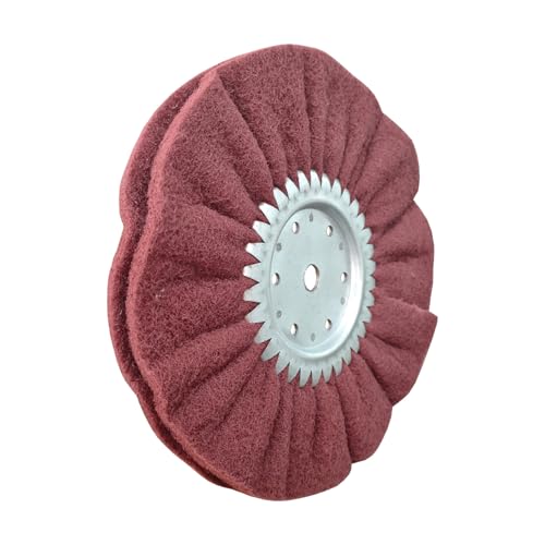10" x 2 Section Non Woven Abrasive Airway Buffing Wheel,5/8" Arbor Hole,1pc