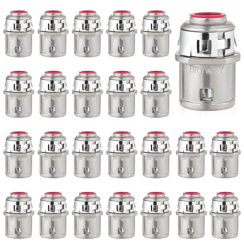 25 PCS Metal Cable connectors, 3/8" snap Conduit Connector, zinc Electrical Connector for Steel and Aluminum Cable 25 Pcs