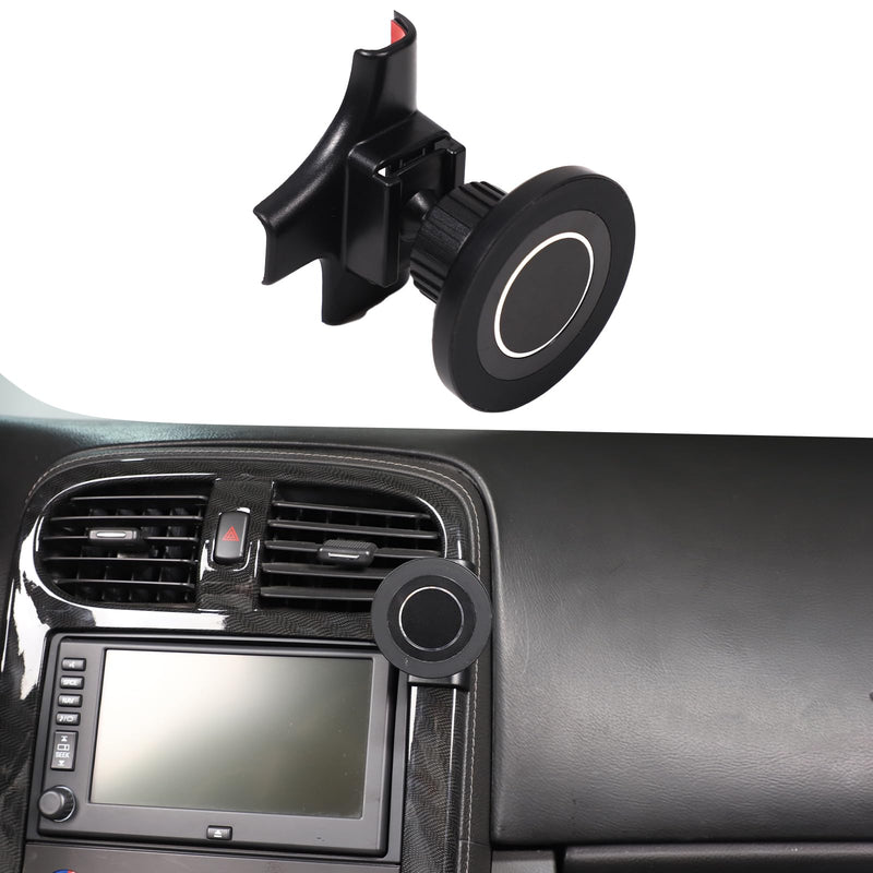 Car Phone Holder Mount Compatible with Chevrolet Corvette C6 Z06 ZR1 2005-2013 Center Console Dashboard Air Outlet Handsfree Phone Mount Magnetic Phone Mount Dash Clip Accessories (Style B) Style B