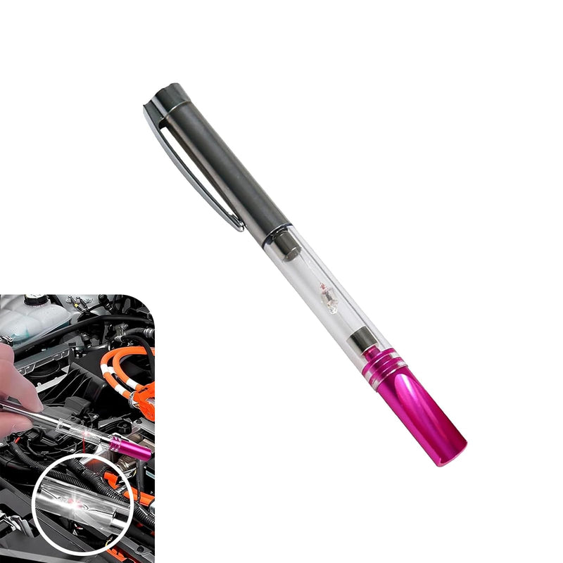 Spark Ignition Tester Pen, Car Wires Coil Detection Tool for Electronic Ignition System and Circuit Breaker, High-Light Vehicles Faults Diagnostic Tool, for Most Cars (Transparent)