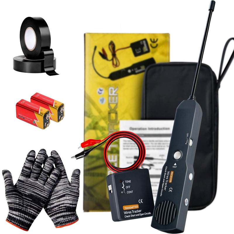 Circuit Breaker Finder, Wire Tracer, Circuit Tracer, Cable Tracker Electrical, Automotive Short and Open Finder Repair Tool EM415pro DC 6-42V