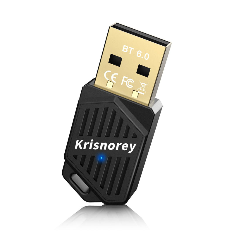Latest Bluetooth 6.0 Adapter for PC Laptop, Mini Wireless USB Dongle Adaptor for Windows 11/10/8.1 Desktop Computer, Plug & Pair w/Bluetooth Headset Speaker Keyboard Mouse Game Controller