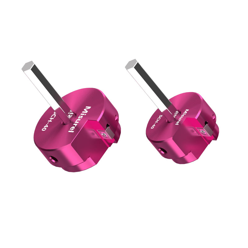 PVC Pipe Reamer Kit Includes 1-1/2, 2 Inch PVC Fitting Saver, Plastic Pipe Fitting Reamer Socket Saver Plumbing Tool with 3/8-Inch Hex Shaft for for Schedule 40 Fits Standard 1/2" Drill 1-1/2 '' + 2''