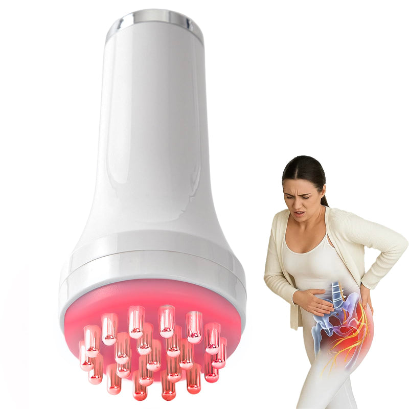 DiDEER Sciatica Pain Relief Devices, Deep Tissue Massager with Multi-Mode Technology,Heat & Light, Targeted Relief for Sciatic Nerve & Lower Back Pain White