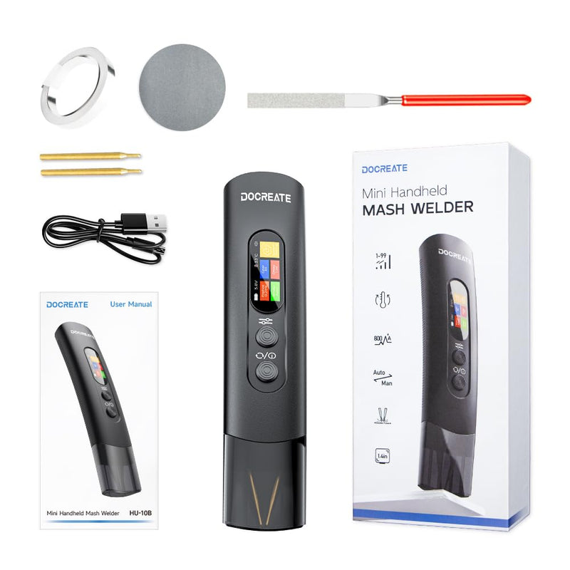 Battery Spot Welder, Handheld Spot Welder 99 Gear Adjustable, Portable Mini Spot Welder for Diy 18650 Battery, Iron, Automatic and Manual Mode, Spot Welding Machine Plated Nickel Sheets 0.1-0.2mm LCD Spot Welder-798