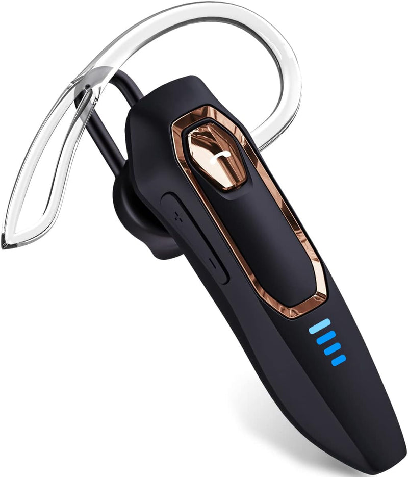 Bluetooth Headset V5.4 with Noise Cancelling Mic, 36H Talking Time Wireless Earpiece with USB-C & Mute Function for Cell Phones