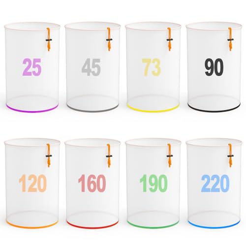 Zihvfzu 8-Pack 5-Gallon Mesh Strainer Bags with Pressing Screen 2