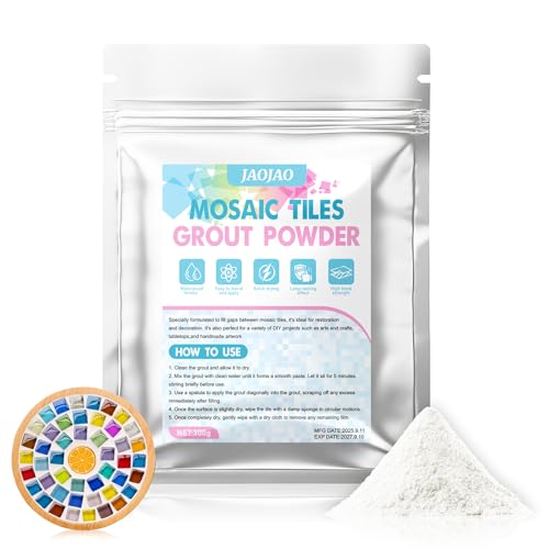 JAOJAO 300g Mosaic Grout Powder, Mosaic Grout for Crafts