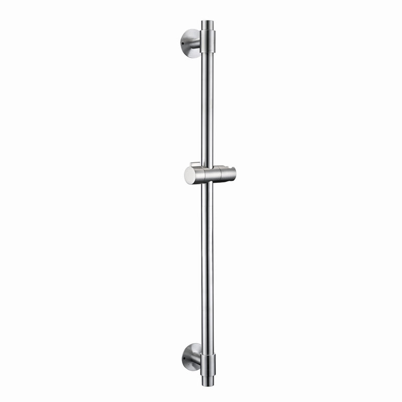 Shower Slide Bar 30-Inch with Adjustable Handheld Shower Head Holder for Bathroom Drill-free Mounted SUS 304 Stainless Steel (Brushed Nickel)