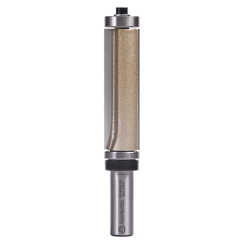 Top and Bottom Bearing Flush Trim Router Bits 1/2" Shank, 3/4" Cut Diameter, 2-1/2" Cut Length, Useful for Laminate Work or Template and Pattern Work 3/4" Diameter 3/4" Dia. - 2-1/2" CL. - 1/2" Shank
