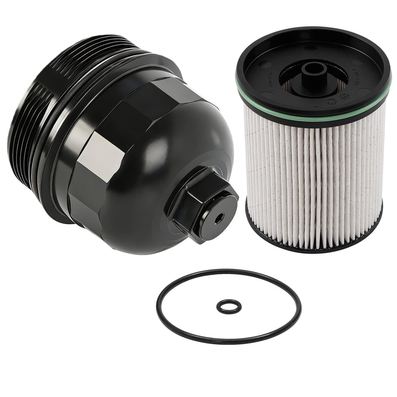 Upgrade TP1015 Fuel Filter and 134001 Aluminum Housing Cap w/Drain Plug Kit for 6.6L L5P Duramax Diesel (2017–2024) – Fits Chevy Silverado & GMC Sierra 2500HD 3500HD,2 Years Warranty